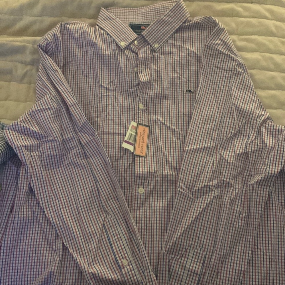Vineyard vine collared shirt